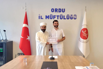 Alman vatandaşı, Ordu'da Müslüman oldu