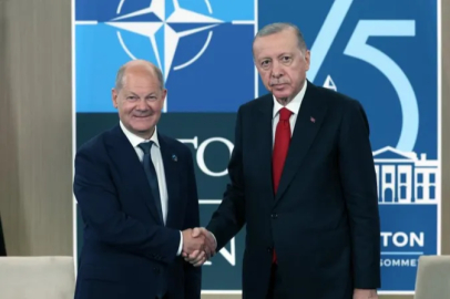 Cumhurbaşkanı Erdoğan, Almanya Başbakanı Olaf Scholz’u kabul etti