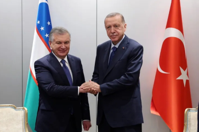 Cumhurbaşkanı Erdoğan, Cumhurbaşkanı Mirziyoyev ile görüştü