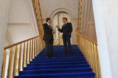 Macron ve Herzog, Elysee Sarayı'nda bir araya geldi