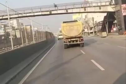 Bursa'da trafiği hiçe saydı, dakikalarca makas attı